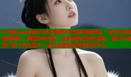 51漫画app的核心特点是提供丰富的漫画资源，支持在线和离线阅读，涵盖多种类型，且界面简洁操作流畅，满足不同用户的个性化需求，成为漫画爱好者的优质平台