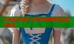 51漫画正版多元内容快速更新互动社区首选